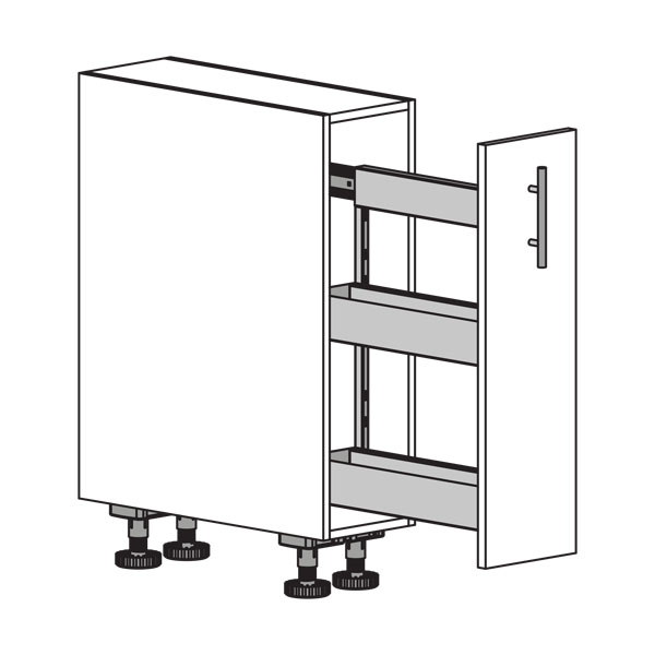 Base, 1 Door, Base Pull-Out, Planero