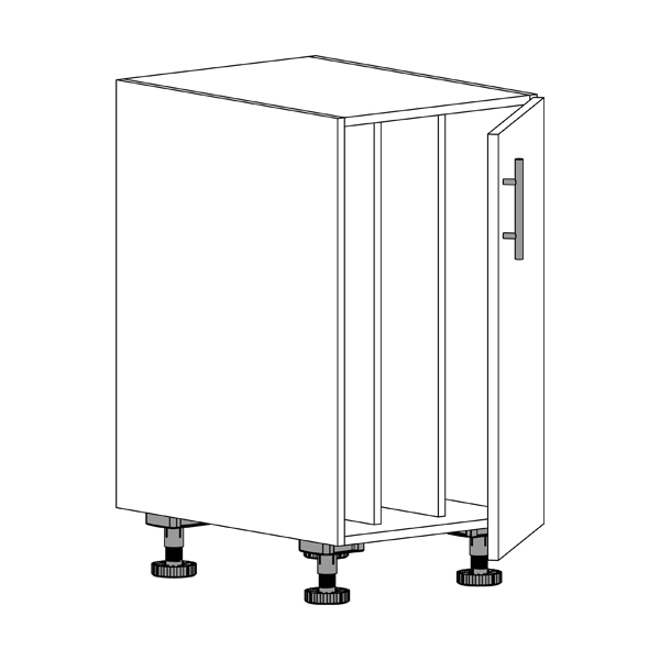 Base, 1 Door, Tray Dividers