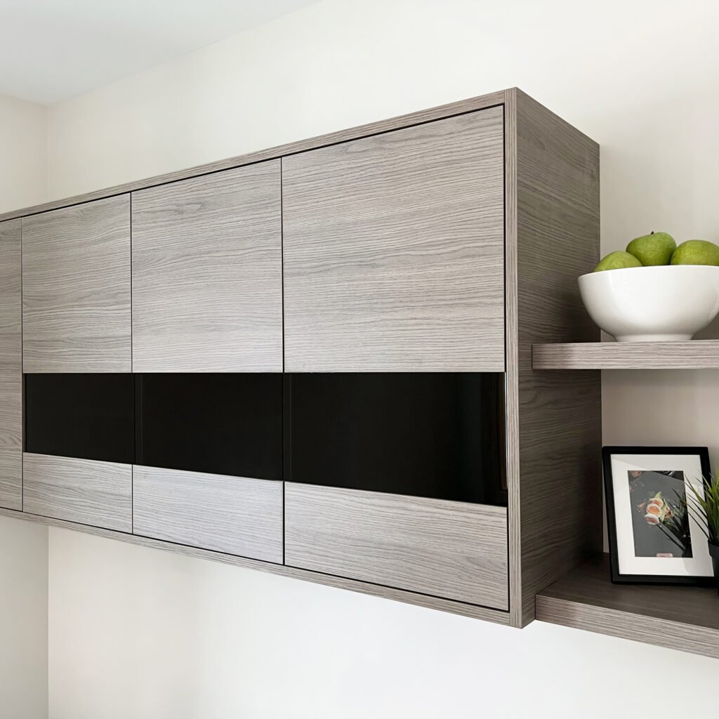 Simple Office Space With Black Glass Inserts