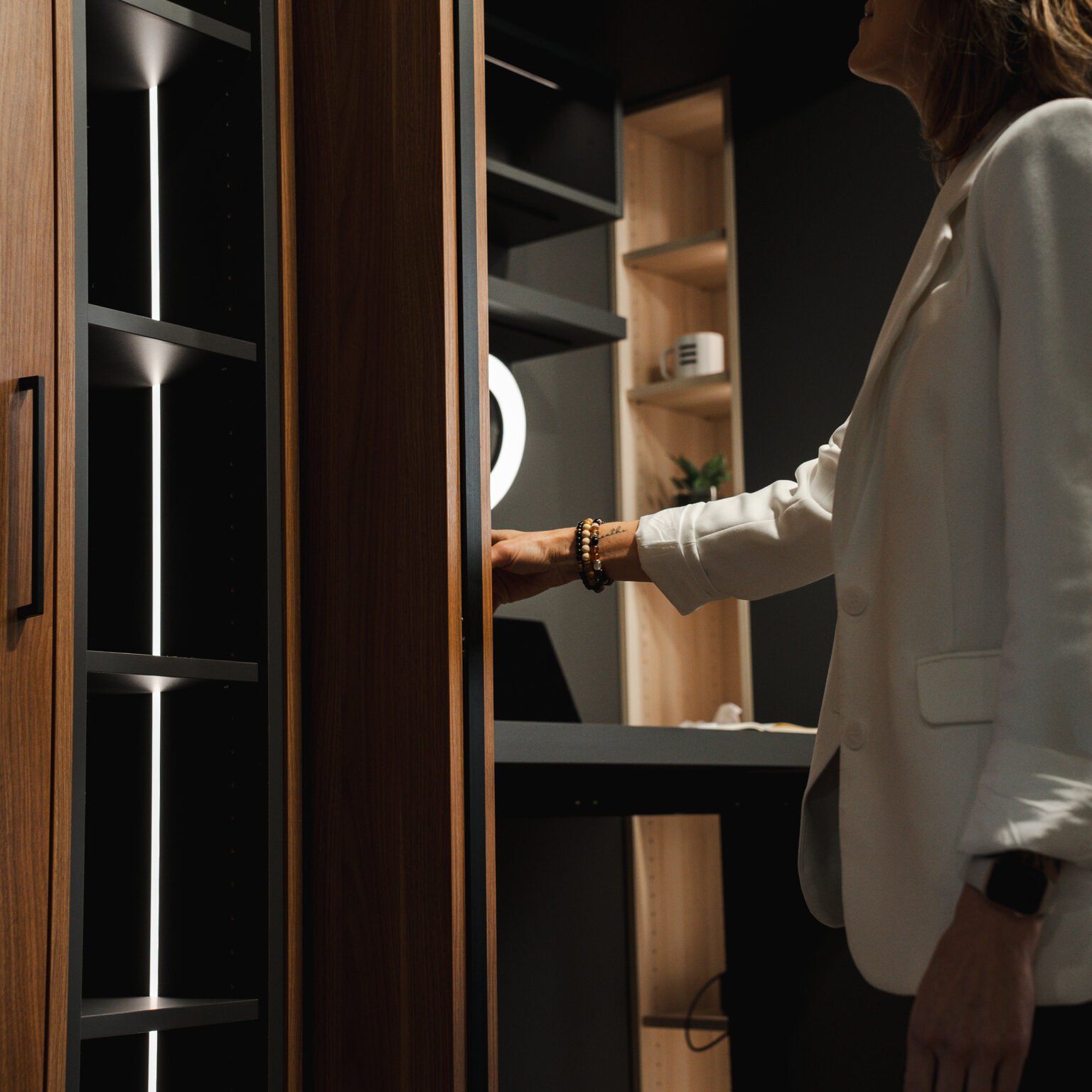 Modern Office Space, Custom cabinet lighting