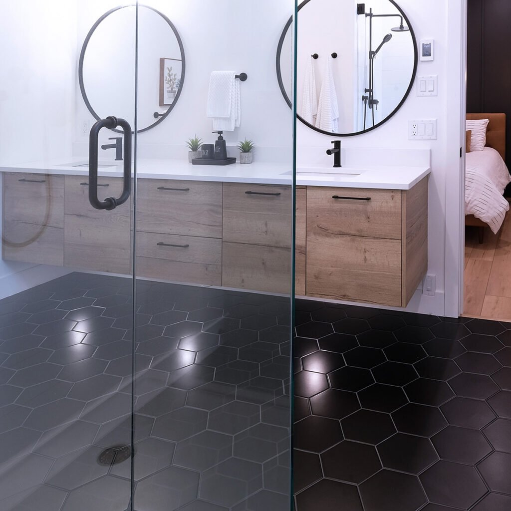 Bathroom in Natural Halifax Oak Material