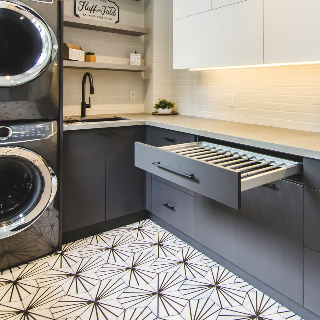 Zonavita Laundry in Graphite Grey Matt material colour