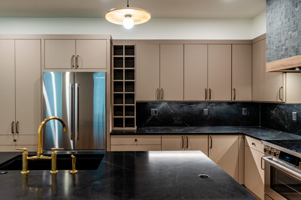 Zonavita kitchen in Stone Grey Matt material colour