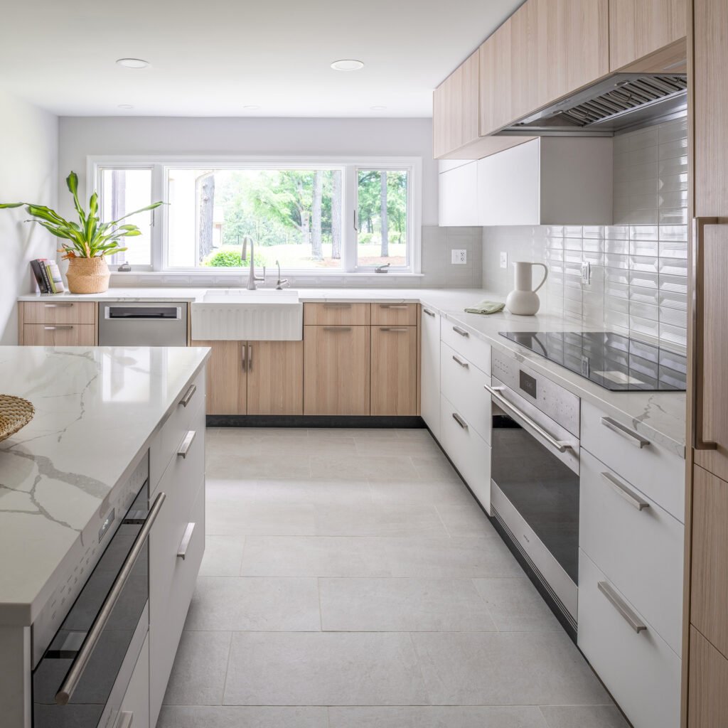 Kitchen in Sand Lyon Ash material