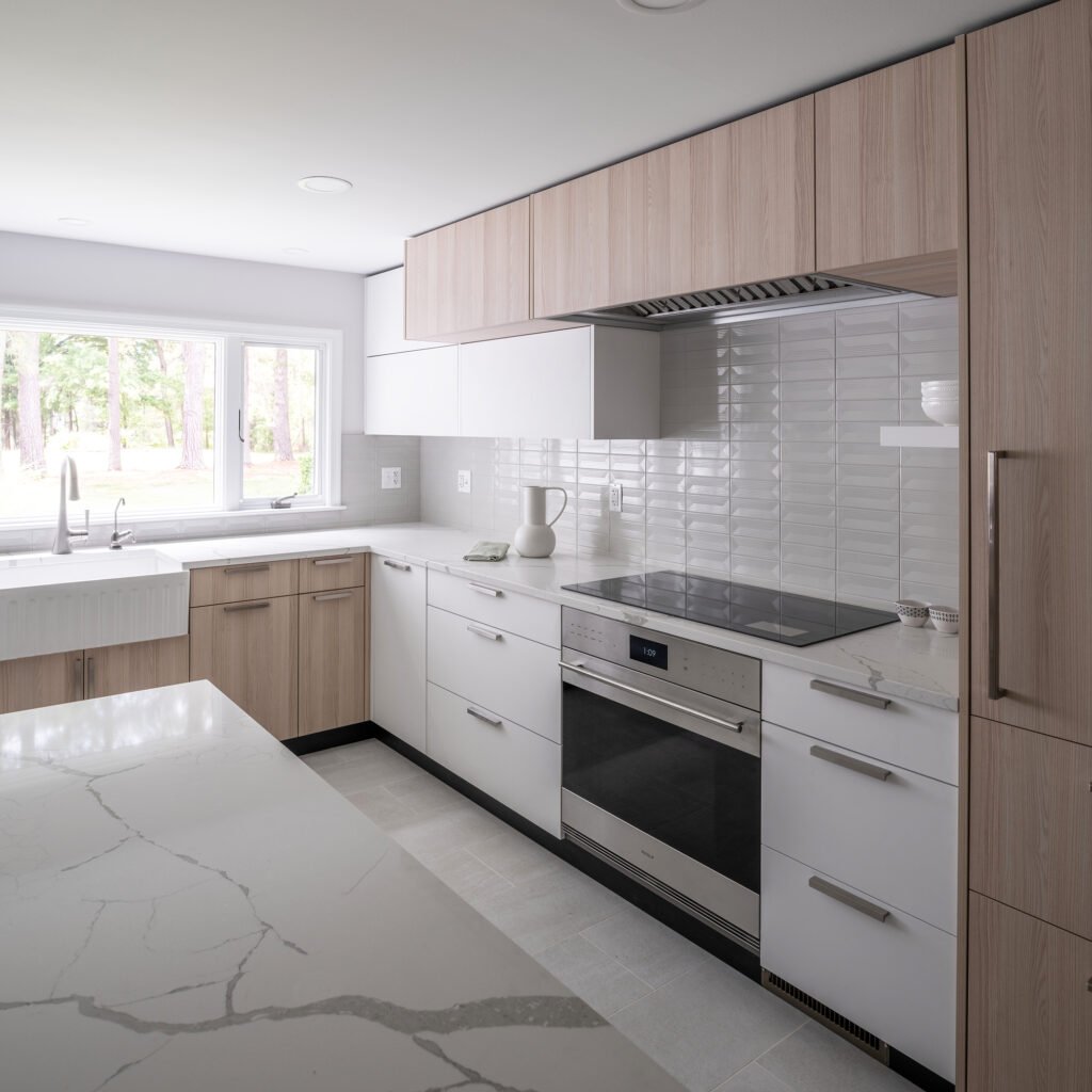 Kitchen in Sand Lyon Ash material