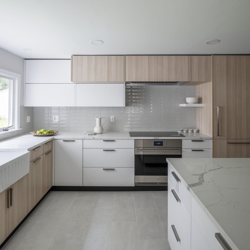 Kitchen in Sand Lyon Ash material