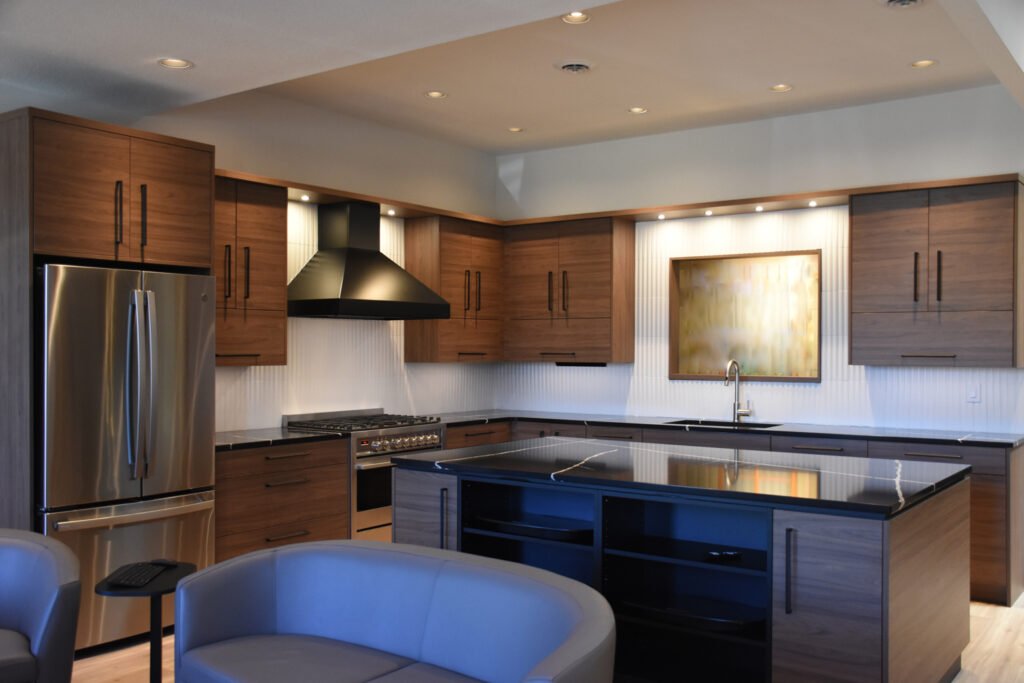 Zonavita kitchen in Natural Carini Walnut material