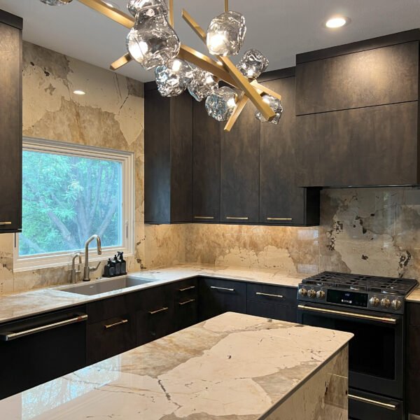 Zonavita kitchen in Metal Slate Black Gold TFL