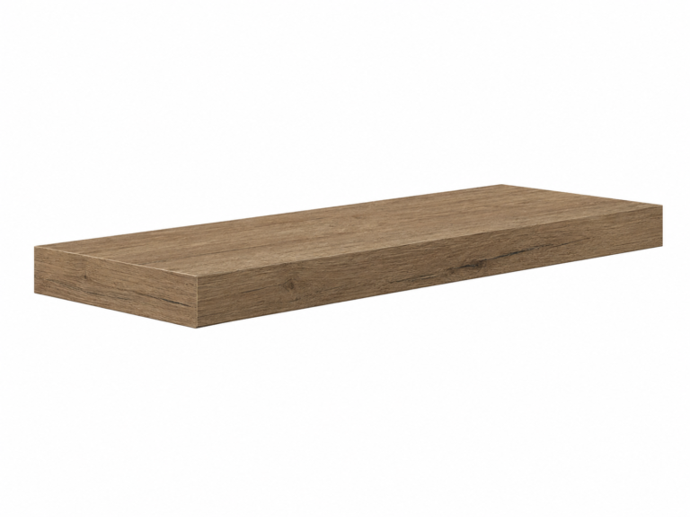 Custom floating shelves